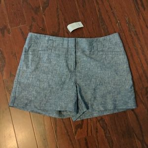 Loft outlet linen denim shorts